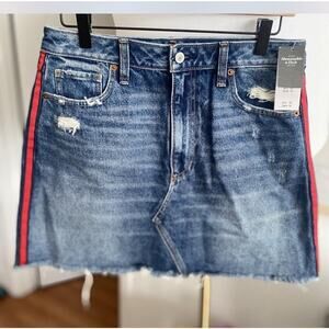 Vtg Abercrombie Denim Y2K Preppy Mini Skirt 8 A Lane 90’s